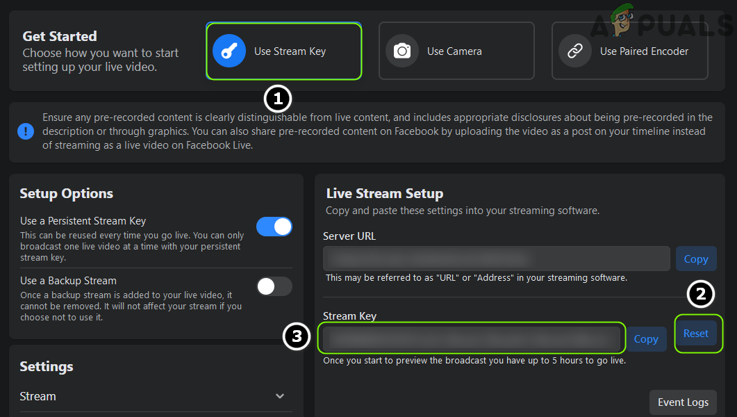 streamlabs obs failed to connect to streaming server