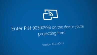Enable or Disable Require PIN for pairing when projecting