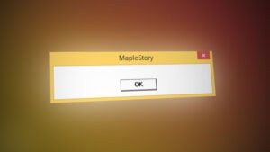 MapleStory 'Blank Error Message