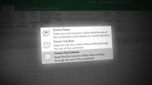 Freeze Row and Column in Microsoft Excel