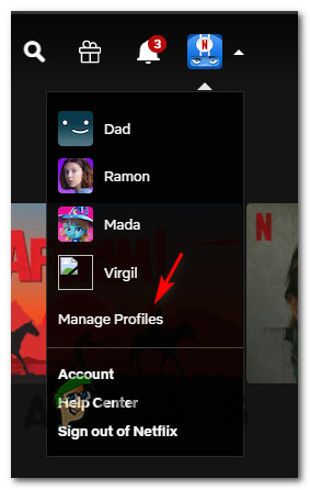 accessing the manage profiles menu Methods to Repair Netflix Error NSEZ-403 on Home windows