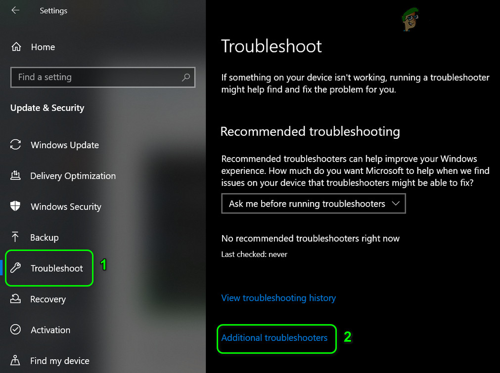 5. Open Additional Troubleshooters