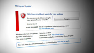 Windows Update Error 80240025