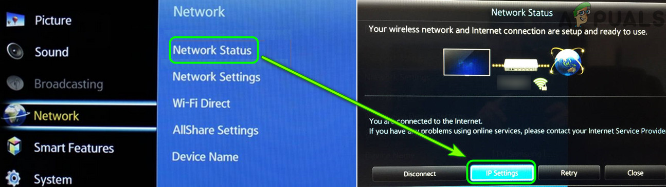 apple airplay settings samsung tv not working