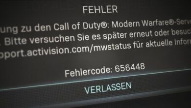 Modern Warfare Fetching Online Profile Error Code 656448