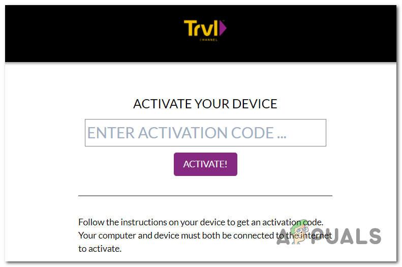 travel channel activate code