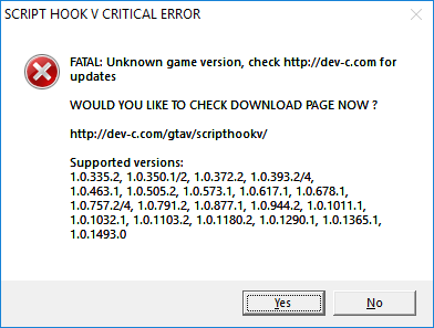 Fix: Script Hook V Critical Error in Grand Theft Auto V - Appuals.com