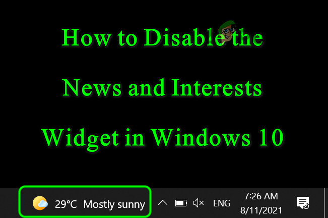 How to Remove Weather and News from Taskbar on Windows 10?