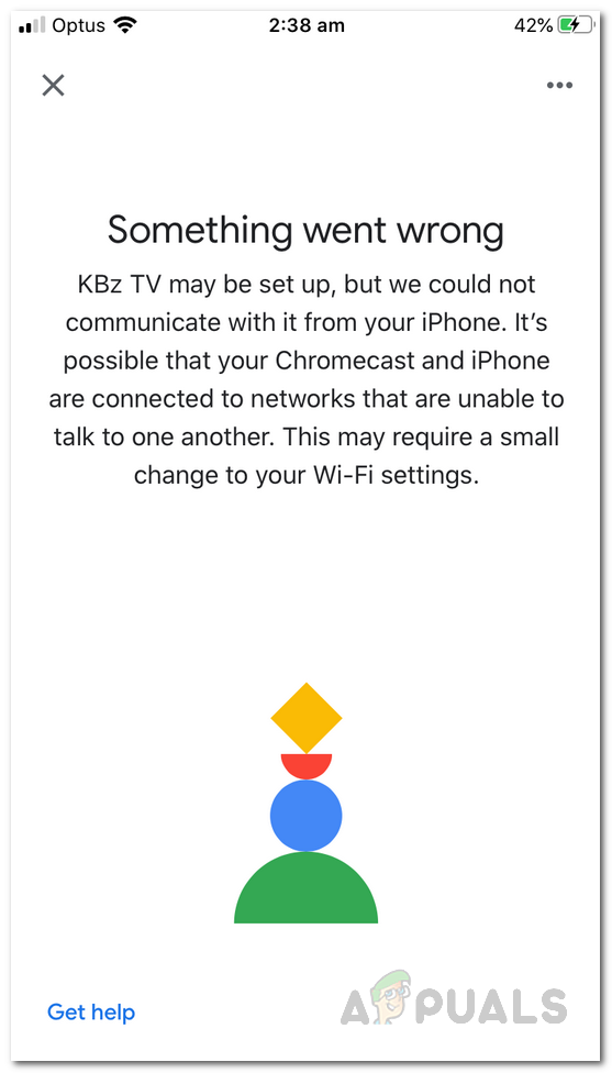 Chromecast Error "Something wrong"? Try these - Appuals.com