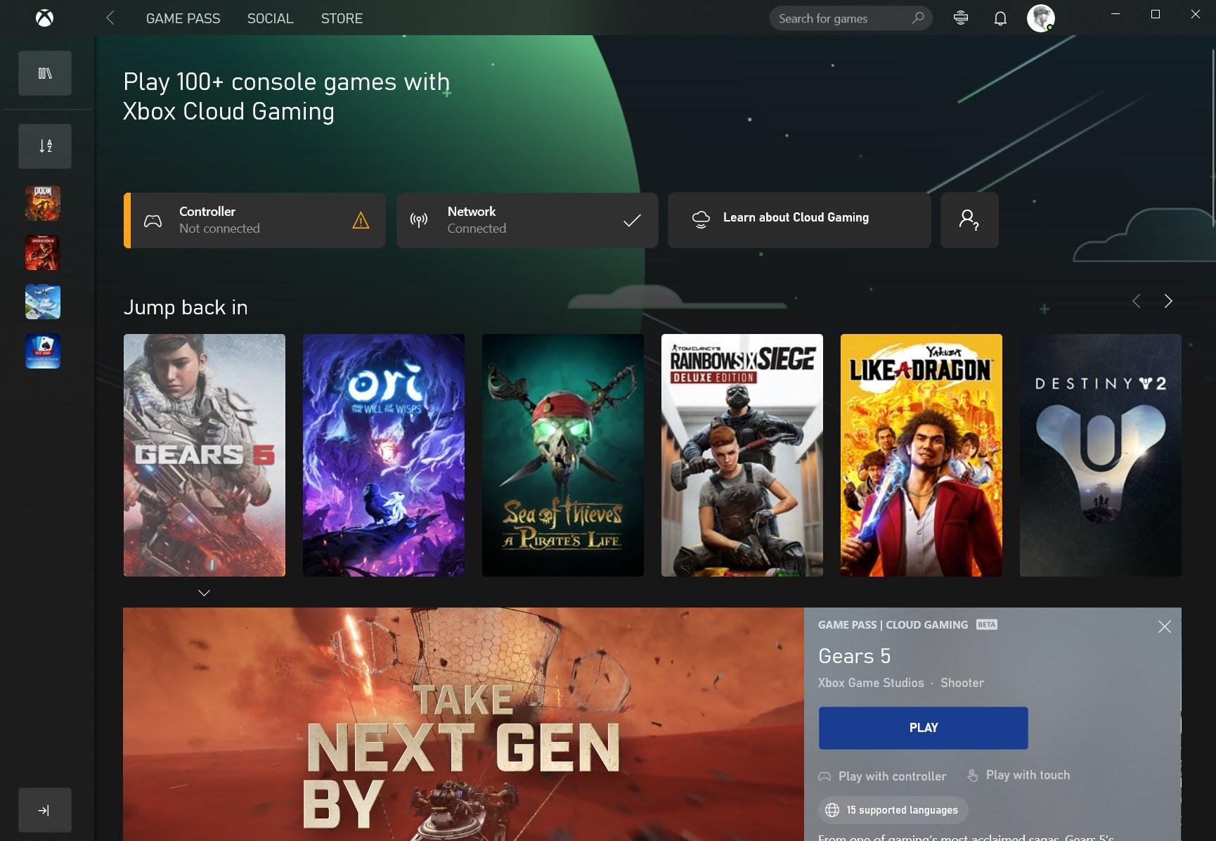 Microsoft's xCloud Gaming Service Now Available from the Xbox App for ...