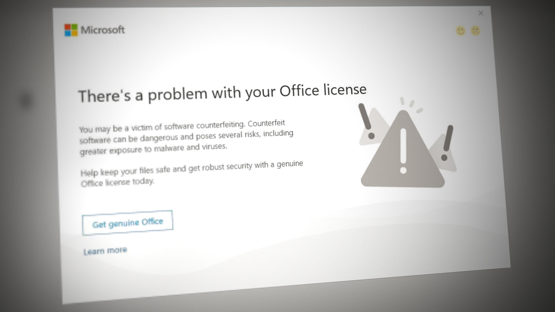 Problem with Your Office License