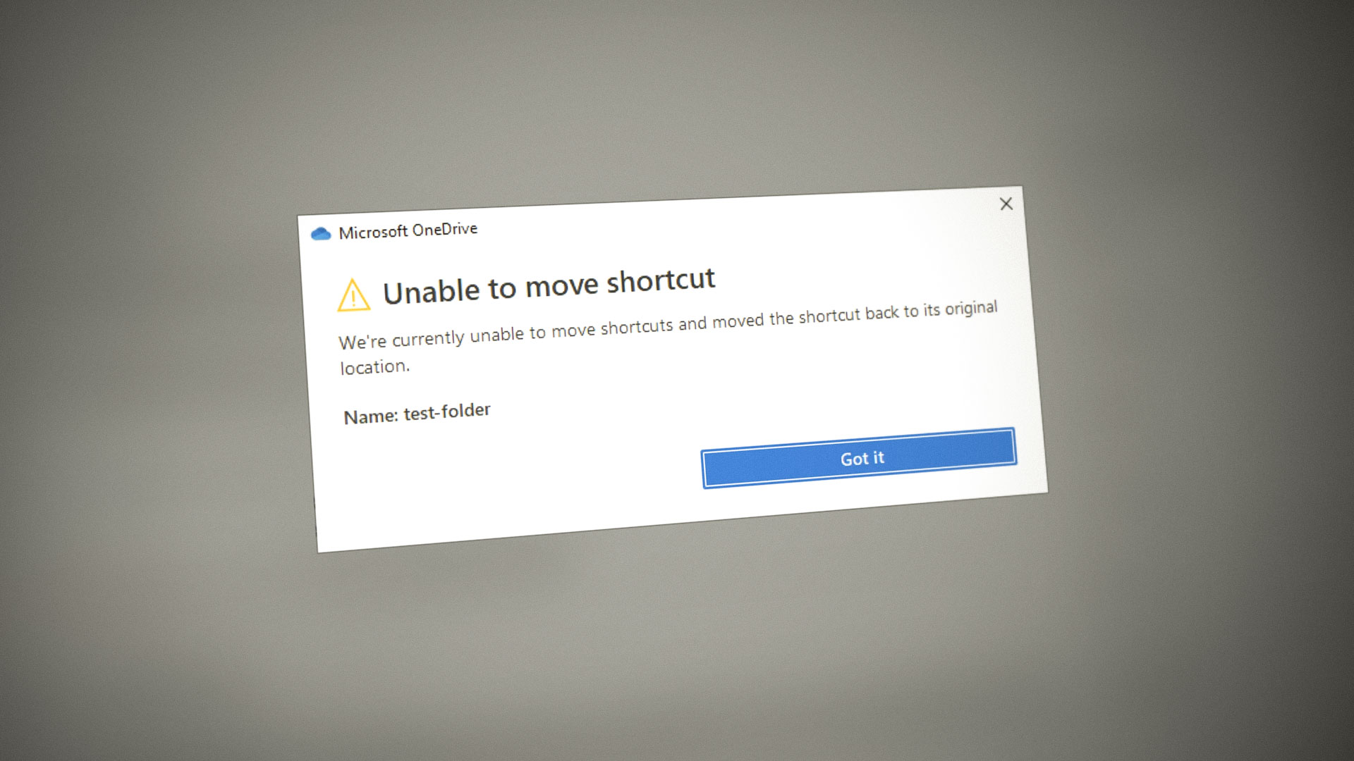 How to Resolve 'Unable to Move Shortcut' in OneDrive?