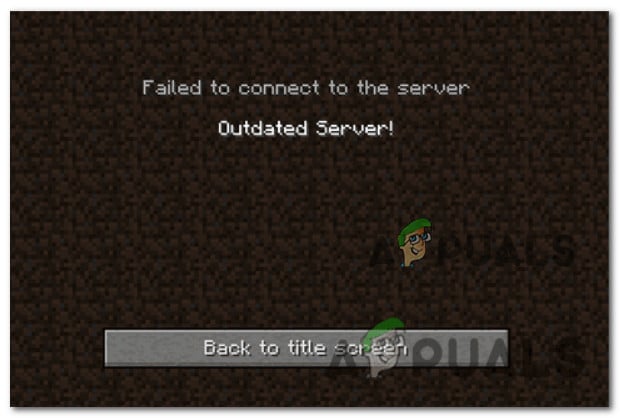 Outdated Server Minecraft error