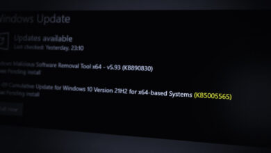 Failed Installation of the Security Update KB5005565 in Windows