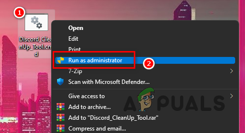 Running Discord Cleanup tool as administrator