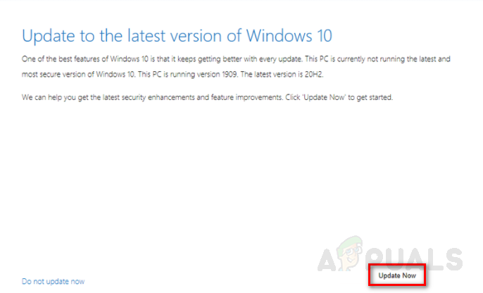 Update to Windows 21H2 via update assistant app.