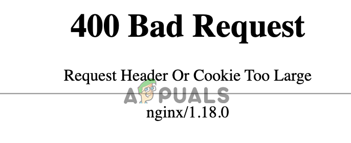 Request Header or Cookie Too Large