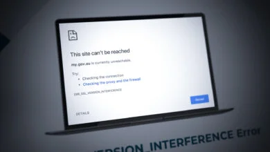 ERR_SSL_VERSION_INTERFERENCE' Error on Google Chrome