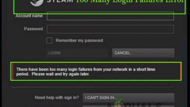 Too Many Login Failures Steam Error