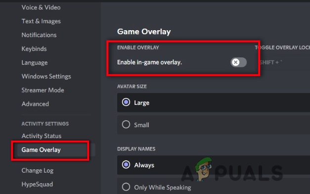 Disabling In-Game Overlay
