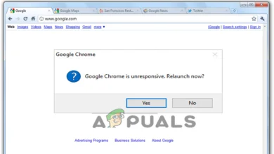 Google Chrome is unresponsive, relaunch now