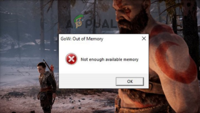 God of War not enough available memory
