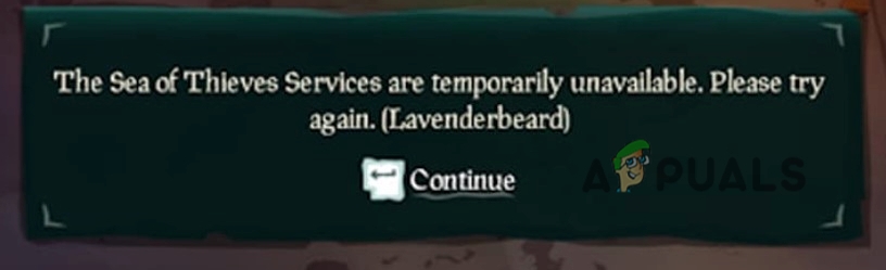 Sea of Thieves Services is Temporarily Unavailable