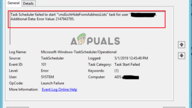 task scheduler failed to start error value 2147943785
