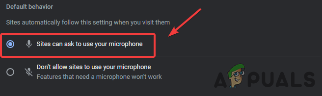 Allow Microphone on Chrome