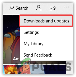 Click Downloads and Updates