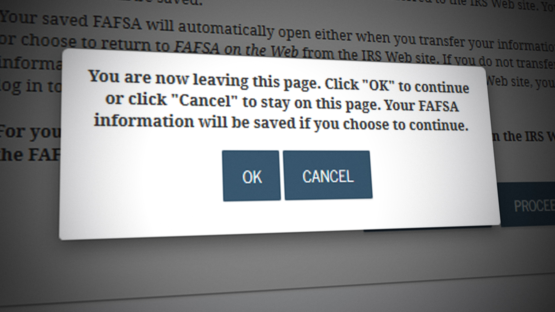 Fix: FAFSA on the Web has Encountered an Error