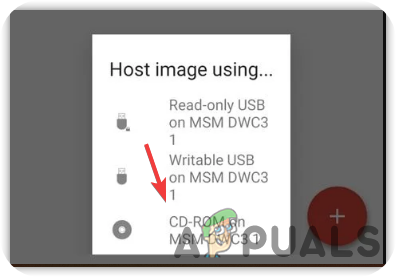 Host Image Using CD-ROM