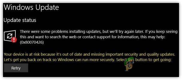 How to Fix Windows Update Error Code 0x80070426?