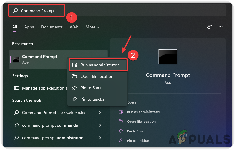 Open Command Prompt in Administrator Privileges