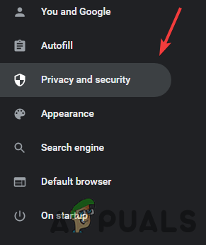 Open Privacy and Security Settings