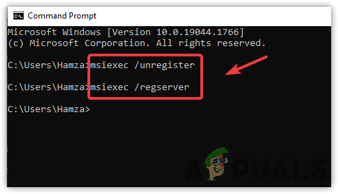 Re-register Windows Installer Service