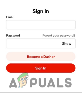 Register with Doordash App
