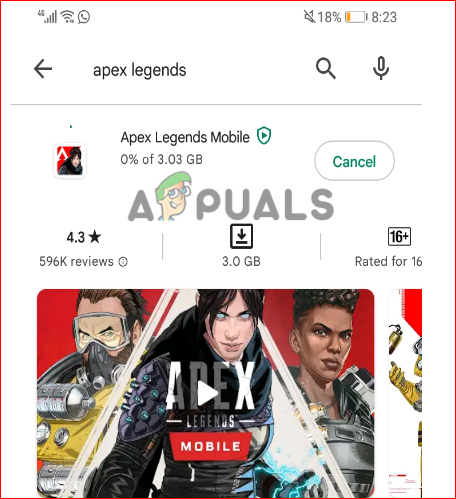Reinstall Apex Legends Mobile Game