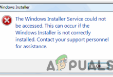 Windows Installer Service Could not be Accessed Error