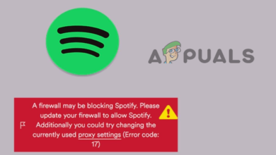 A Firewall May Be Blocking Spotify