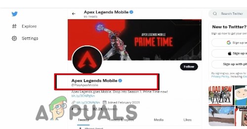 Apex Legends Mobile Twitter Support