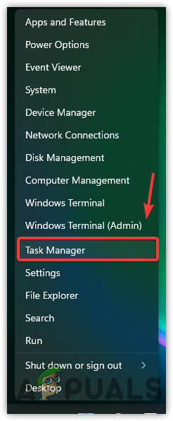 Click Task Manager