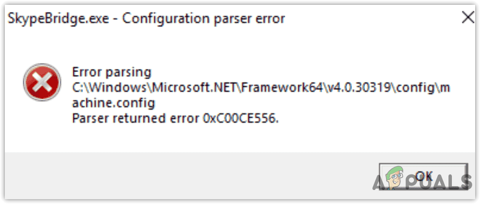 Fix- NET Parsing Error 0xC00CE556?