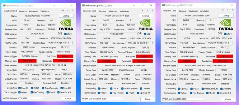 NVIDIA GeForce RTX 3090 and RTX 3060 GPUs Tested With Custom