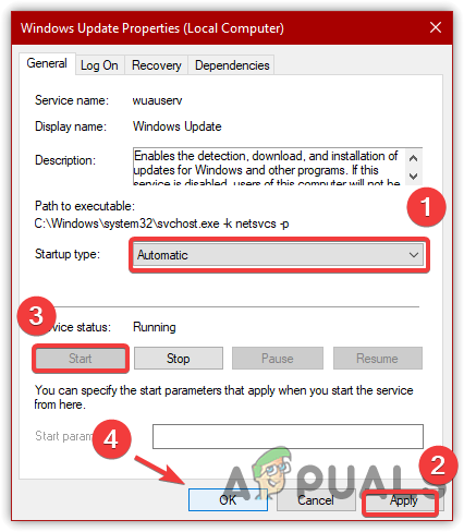 Restart Windows Update Service