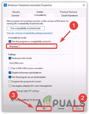 Run Windows 11 Assistant in Compatibility Mode