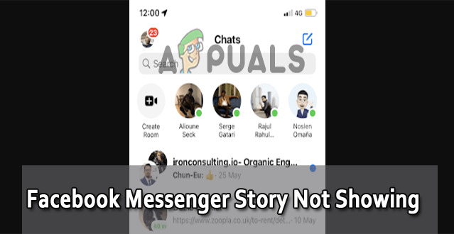 Facebook Messenger Story Not Showing