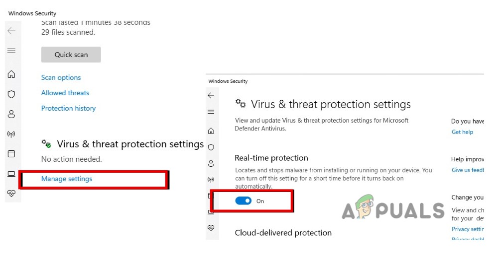 Disable the Anti-Virus Software