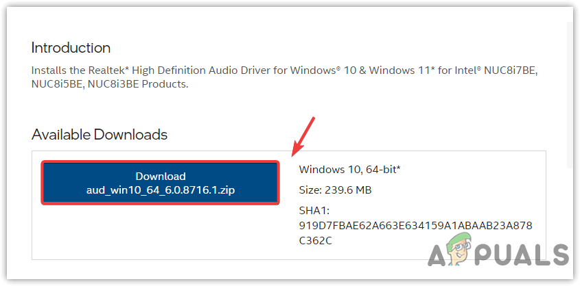 Downloading Latest Realtek Audio Driver