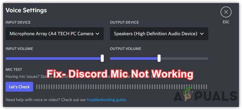 Fix- Discord Mic Not Working